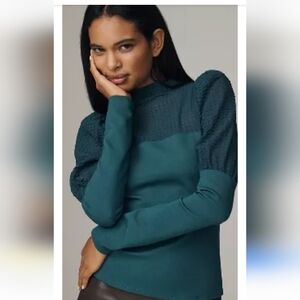 NWT Anthropologie Teal Women's Sweater